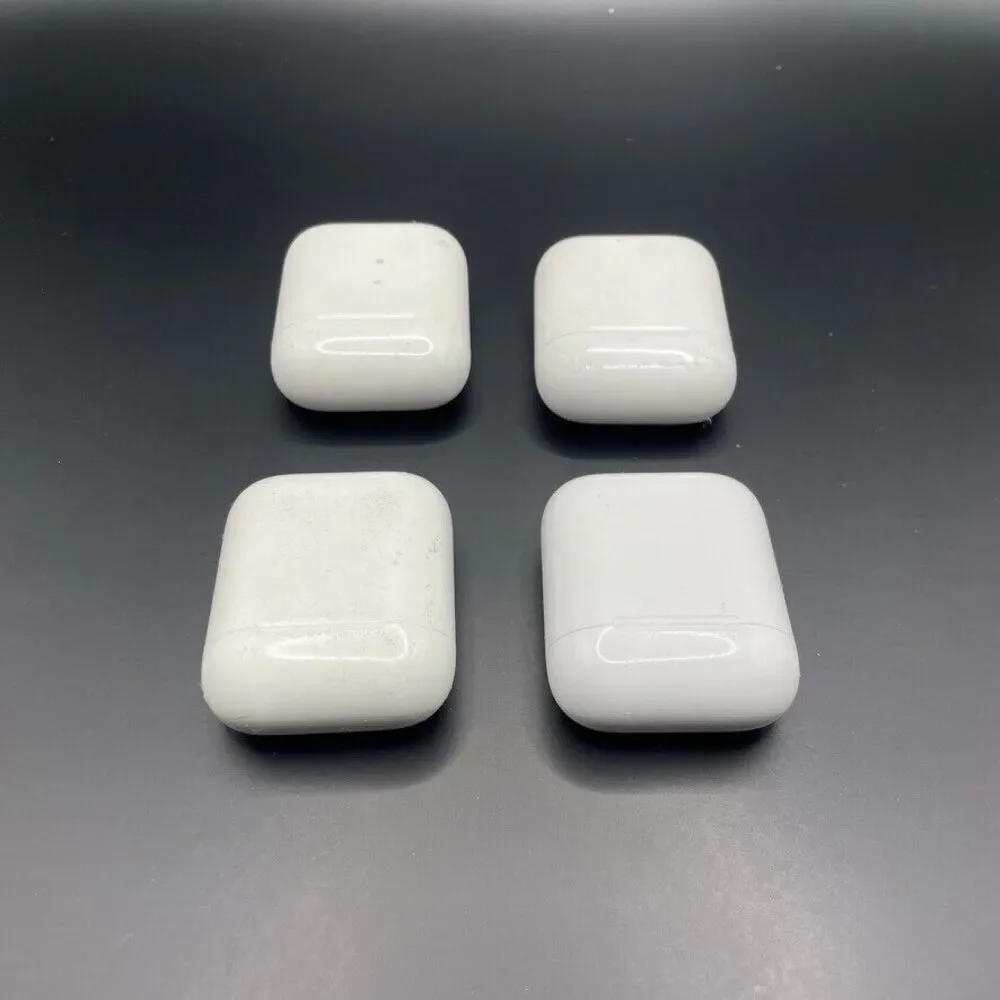 Lot of 4 APPLE Airpods Model A1938 -‎ AS IS- Free Shipping. CASES ONLY